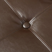 Darlington Chocolate Brown Leather Cocktail Ottoman