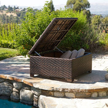 Fedor Wicker Brown Indoor/Outdoor Storage Ottoman