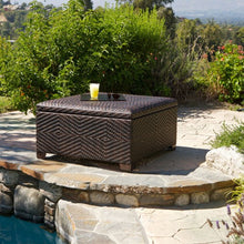 Fedor Wicker Brown Indoor/Outdoor Storage Ottoman