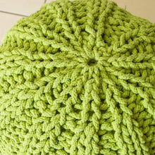 Reiki Artisan Knitted Accent Pouf