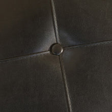 Forrester Brown Leather Square Storage Ottoman