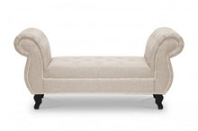 Norwich Light Beige Linen Bench