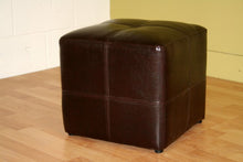 Roch Cube Leather Ottoman