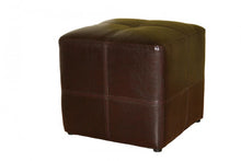 Roch Cube Leather Ottoman