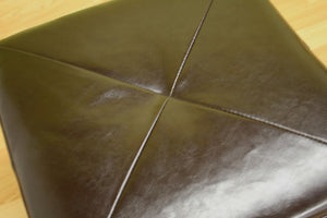 Caris Cube Leather Ottoman