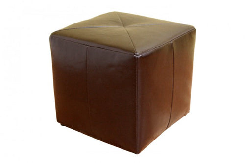 Caris Cube Leather Ottoman