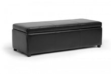 Dennehy Black Storage Ottoman Bench